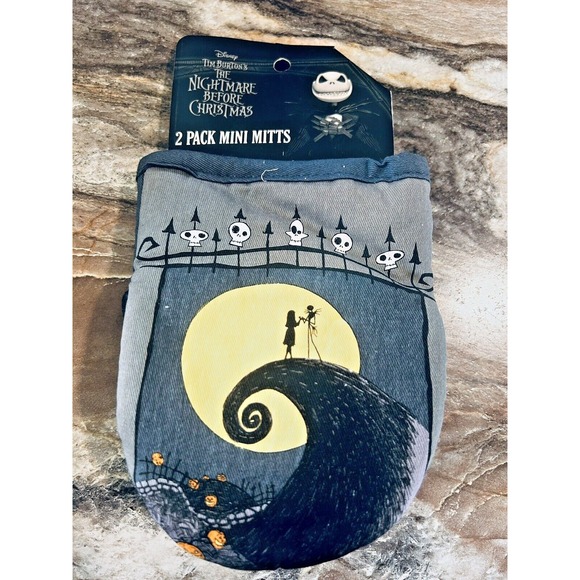 Disney Other - Disney Nightmare Before Christmas 2 Pack Mini Oven Mitts Halloween Graveyard NEW